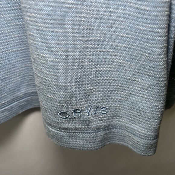 Orvis Sweater Men's Size M Medium Light Blue Classic Collection Pullover Crew - Picture 3 of 6